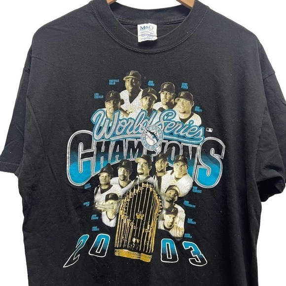 Vintage Florida Marlins World Series Champions‎ T-shirt 2003 XL - Picture 2 of 7